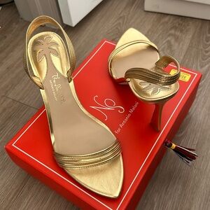 Tiziana Gold Heels for Antonio Melani
